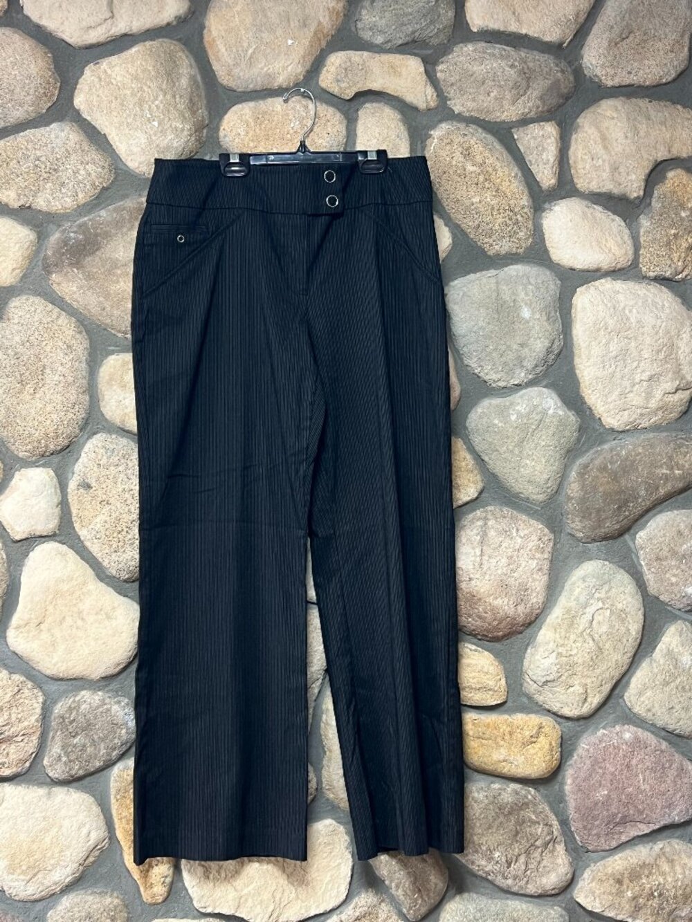 Reitmans Petite Black Dress Pants Size Large Career Office Work Trousers